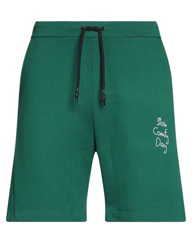 Slow Comfy Day Man Shorts & Bermuda Shorts Green Size Xl Cotton