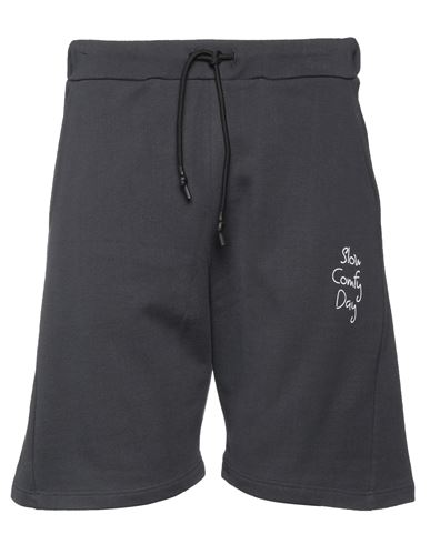 SLOW COMFY DAY SLOW COMFY DAY MAN SHORTS & BERMUDA SHORTS STEEL GREY SIZE L COTTON