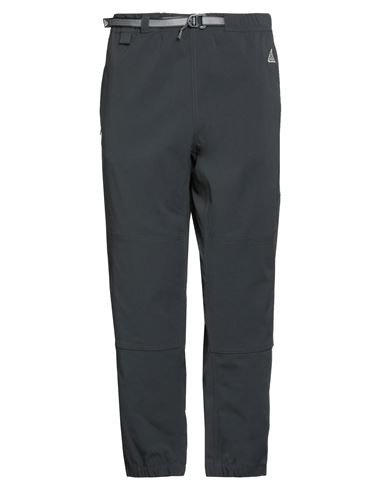 Nike Man Pants Lead Size L Nylon, Elastane In Grey