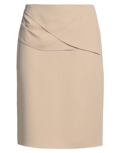 Emporio Armani Woman Mini Skirt Beige Size 2 Viscose, Acetate, Elastane