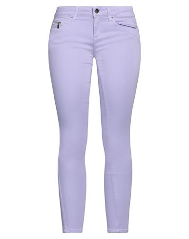 Kaos Jeans Woman Jeans Lilac Size 32 Tencel, Cotton, Polyester, Elastane In Purple