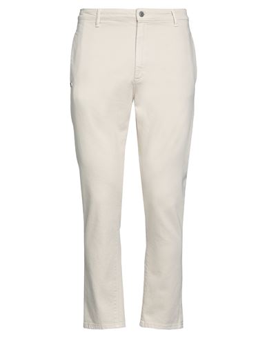 Grey Daniele Alessandrini Man Pants Beige Size 32 Organic Cotton, Elastane