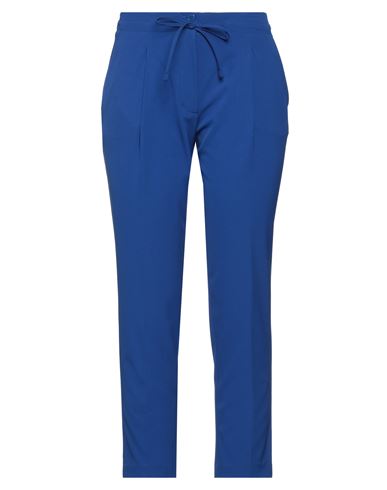 Mr Massimo Rebecchi Woman Cropped Pants Bright Blue Size M Polyester, Elastane