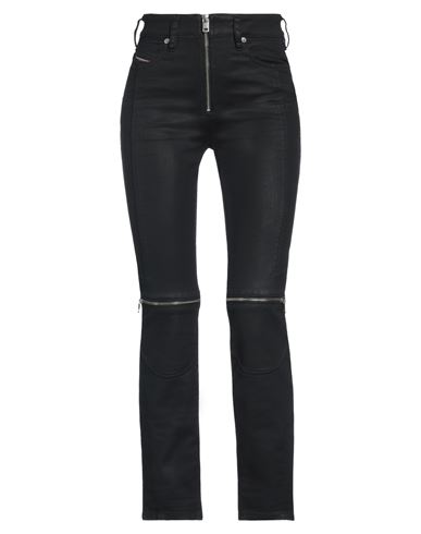 Shop Diesel Woman Jeans Black Size 23 Cotton, Lyocell, Elastane, Cow Leather