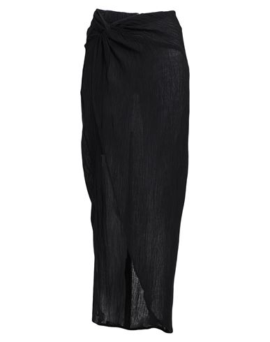 Faithfull The Brand Lulu Crinkled-finish Maxi Skirt In Black