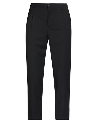 STILOSOPHY STILOSOPHY MAN PANTS BLACK SIZE 34 POLYESTER, VISCOSE, ELASTANE