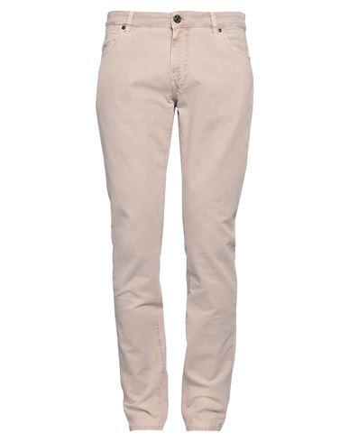 Pt Torino Man Pants Light Brown Size 36 Cotton, Lyocell, Elastane In Beige