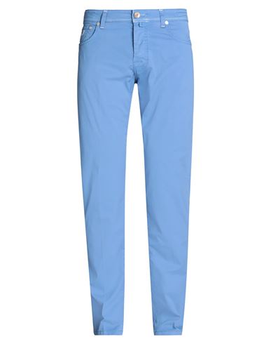 Jacob Cohёn Man Pants Light Blue Size 34 Cotton, Elastane