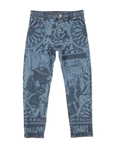 Dolce & Gabbana Babies'  Toddler Girl Jeans Blue Size 7 Cotton, Elastane
