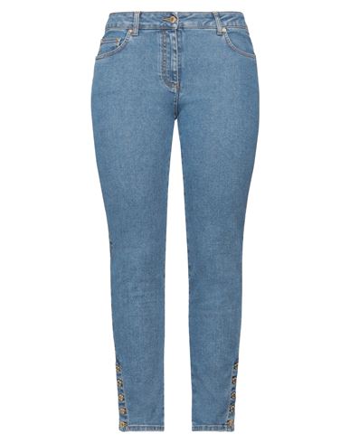 Moschino Woman Jeans Blue Size 6 Cotton, Elastane