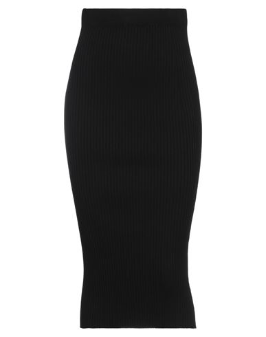 Vicolo Woman Midi Skirt Black Size Onesize Viscose, Polyester