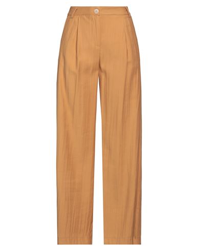 Haveone Woman Pants Ocher Size M Viscose, Polyester In Yellow