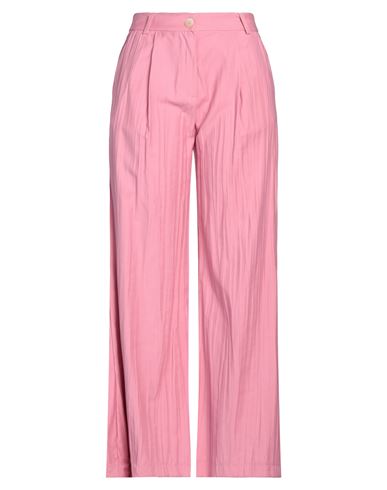 Haveone Woman Pants Pink Size S Viscose, Polyester