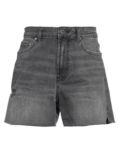Ag Jeans Woman Denim Shorts Lead Size 31 Organic Cotton, Elastane In Grey