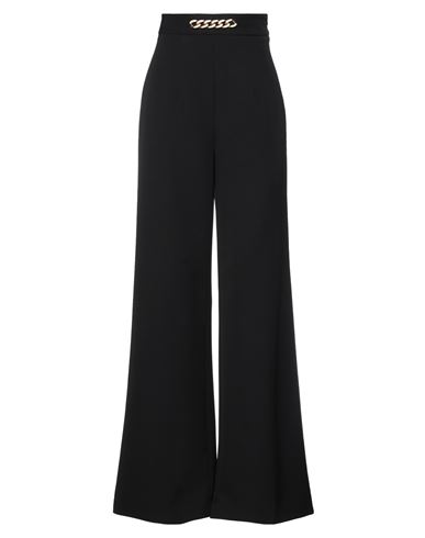 Vicolo Woman Pants Black Size L Polyester, Elastane