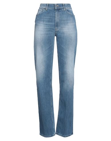 Dondup Woman Jeans Blue Size 31 Cotton, Elastomultiester