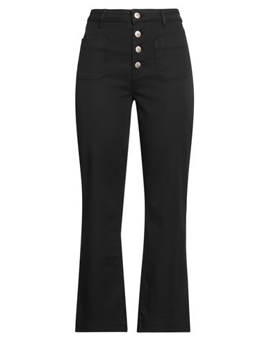 Re-hash Re_hash Woman Pants Black Size 31 Cotton, Elastane In Black