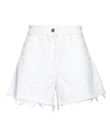 Maje Woman Denim Shorts White Size 10 Cotton