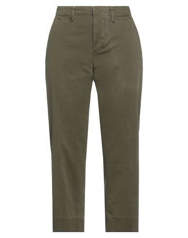 Frame Woman Cropped Pants Military Green Size 26 Cotton