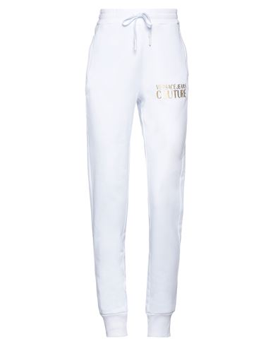 Versace Jeans Couture Woman Pants White Size M Cotton, Elastane