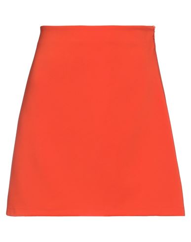Le Streghe Woman Mini Skirt Orange Size Xs Polyester, Elastic Fibres