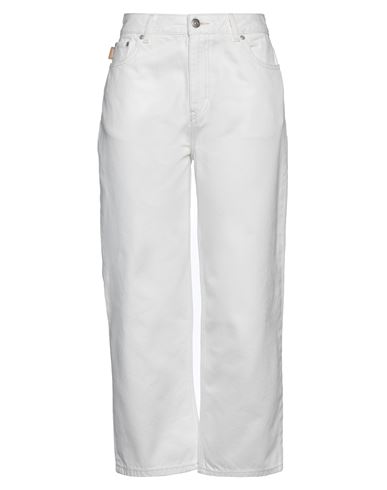 Ganni Woman Pants White Size - Recycled Polyester, Polyester, Elastane