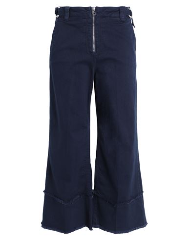 Max & Co . Woman Pants Navy Blue Size 6 Cotton, Elastane