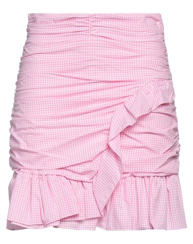 Odi Et Amo Woman Mini Skirt Pink Size 4 Cotton, Viscose, Elastane