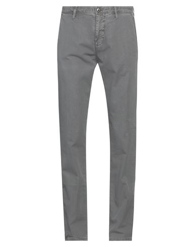 Incotex Man Pants Lead Size 38 Cotton, Elastane In Grey