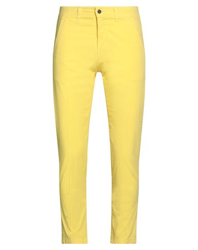 Liu •jo Man Man Pants Yellow Size 38 Cotton, Elastane