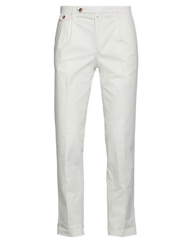 Briglia 1949 Man Pants Cream Size 36 Linen, Cotton, Elastane In White