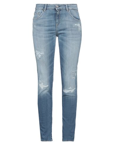 Replay Woman Jeans Blue Size 30w-30l Cotton, Elastane
