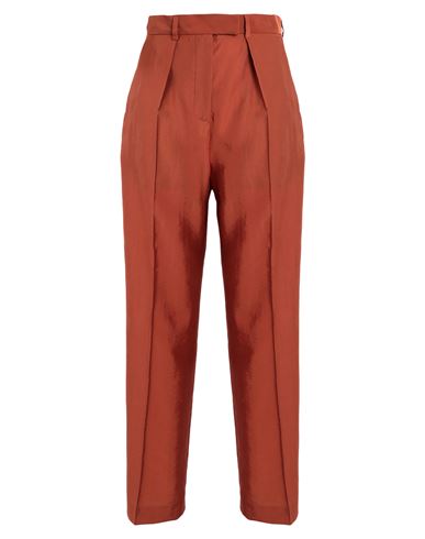 Karl Lagerfeld Woman Pants Rust Size 8 Acetate, Polyamide In Red