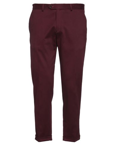 Exte Man Pants Burgundy Size 34 Cotton In Red