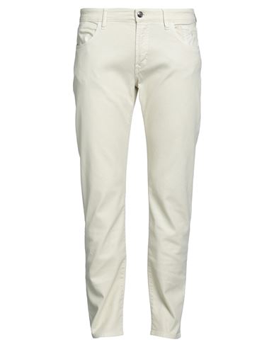 Jeckerson Man Pants Ivory Size 34 Cotton, Lyocell, Elastane In White