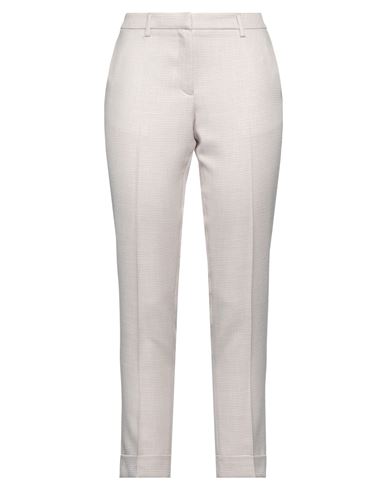 Biancalancia Woman Pants Beige Size 8 Polyester, Viscose, Elastane, Metal