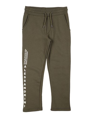 DANIELE ALESSANDRINI DANIELE ALESSANDRINI TODDLER BOY PANTS MILITARY GREEN SIZE 4 COTTON, POLYESTER 