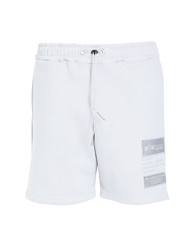 Alpha Industries Man Shorts & Bermuda Shorts Light Grey Size L Cotton, Polyester