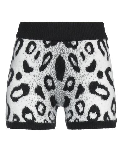 Dimora Woman Shorts & Bermuda Shorts Black Size 4 Acrylic, Polyamide, Polyester, Wool, Viscose