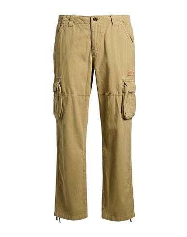 Alpha Industries Man Pants Khaki Size 34 Cotton In Sand