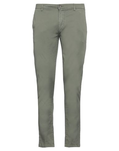 Yan Simmon Man Pants Military Green Size 32 Cotton, Polyester, Elastane