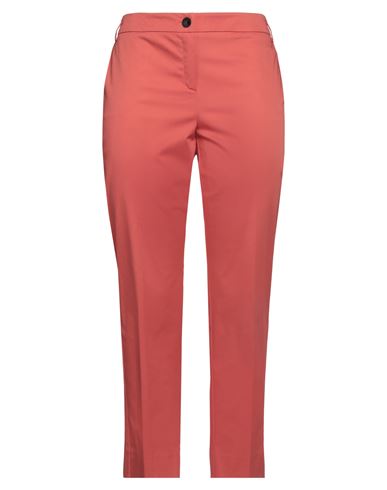 Emme By Marella Woman Pants Coral Size 16 Cotton, Elastane In Red