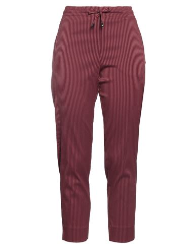 Nenè Woman Pants Garnet Size 6 Cotton, Polyester, Elastane In Red