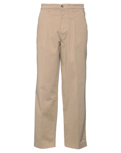 Kenzo Man Pants Camel Size 34 Cotton, Elastane In Beige