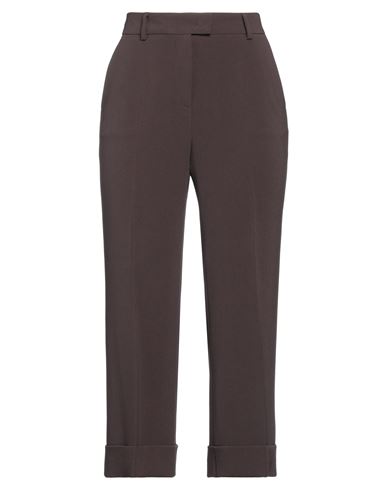 Alberto Biani Woman Pants Dark Brown Size 8 Triacetate, Polyester