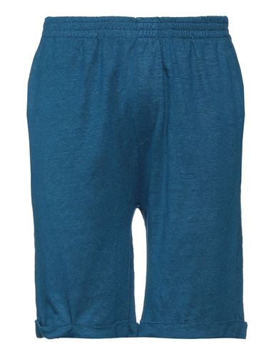 Majestic Filatures Man Shorts & Bermuda Shorts Blue Size M Linen, Elastane
