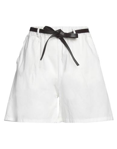 Nanà Italian Heart Woman Shorts & Bermuda Shorts White Size Xs Cotton, Elastane