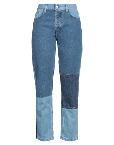 Helmut Lang Woman Denim Pants Blue Size 29 Cotton In Indigo