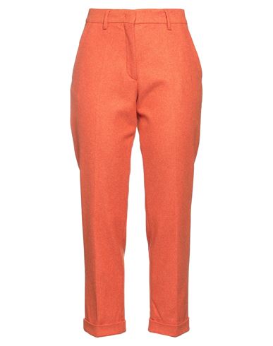 Brian Dales Woman Pants Orange Size 8 Wool, Polyamide, Elastane