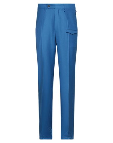 Canali Man Pants Blue Size 34 Wool